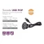 Tomada USB/TIPO C de embutir preta (18 unidades)